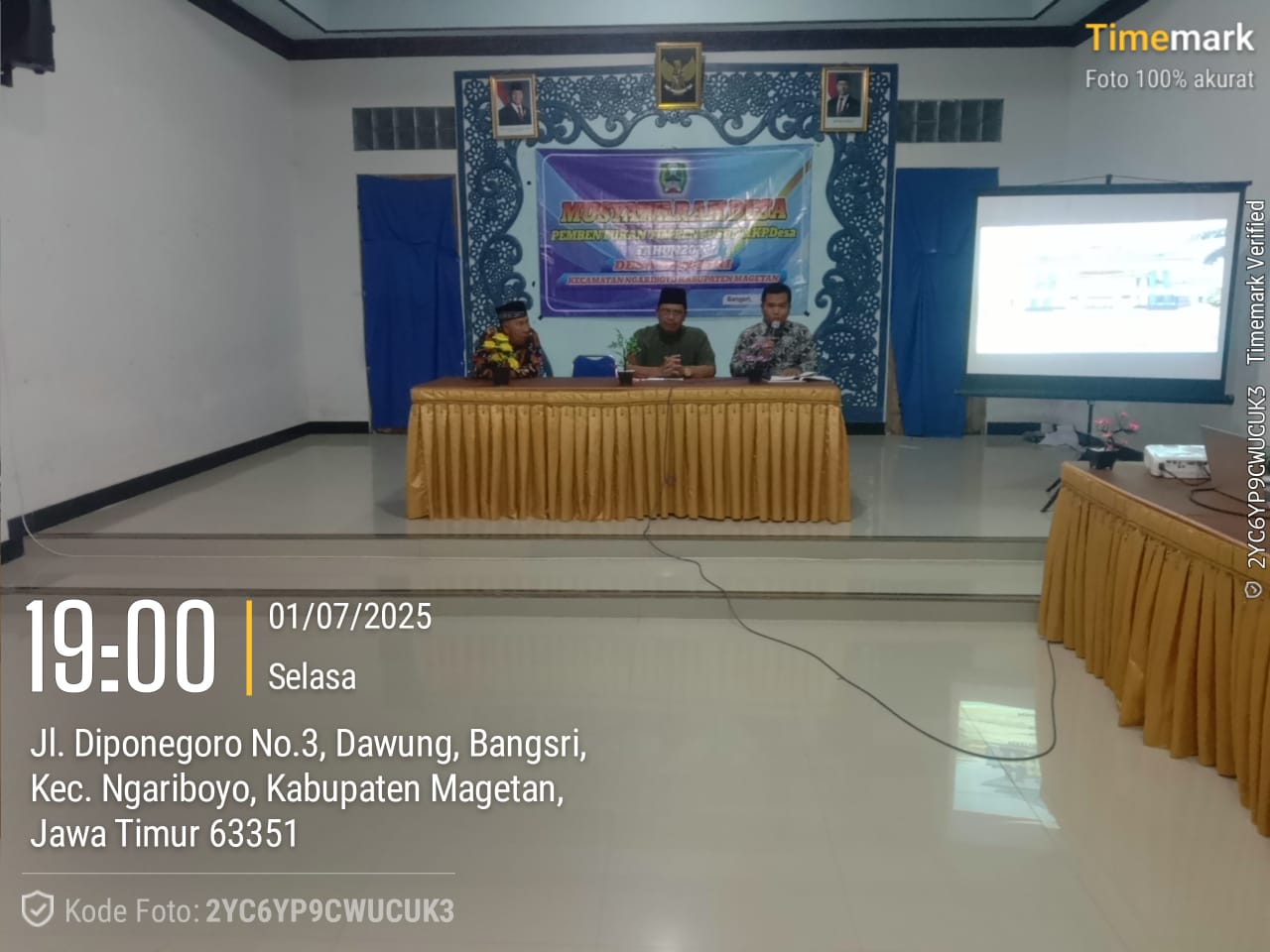MUSYAWARAH DESA PEMBENTUKAN TIM PENYUSUN RKPDESA TAHUN ANGGARAN 2026